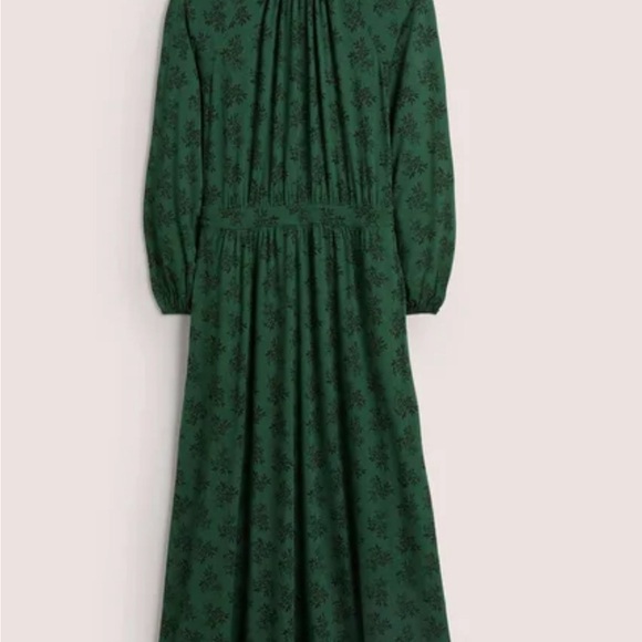 Boden Ruffle Neck Jersey midi dress - Picture 4 of 5